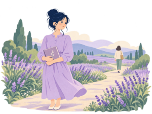 親しかった人との距離が変わり、思い出を抱えて立つ女性