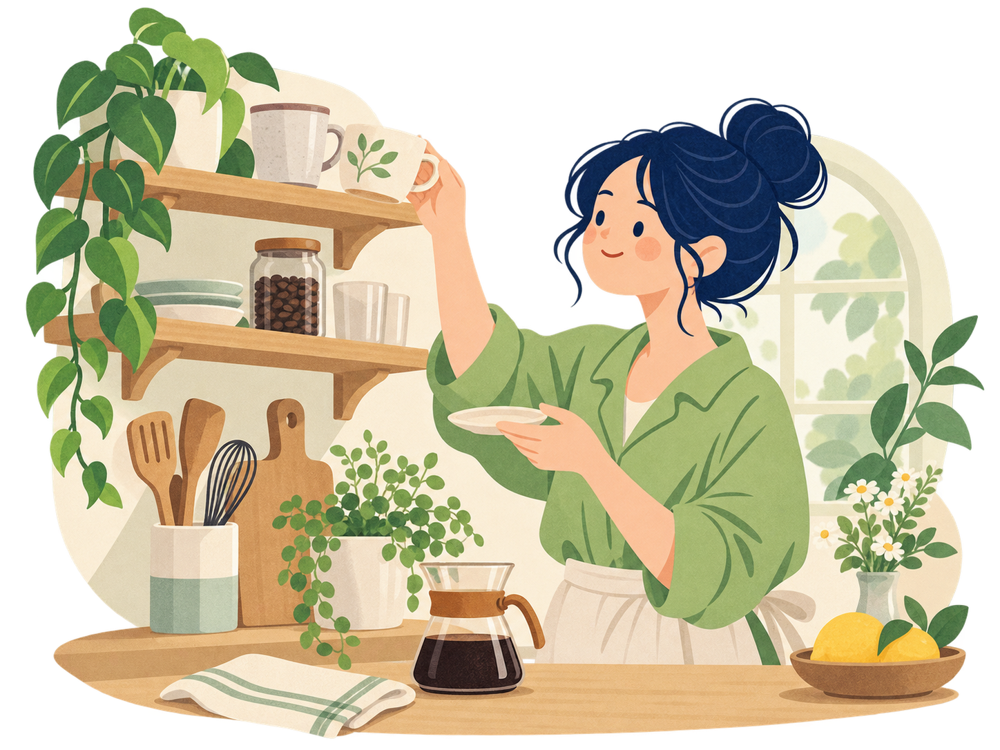 毎日の小さな選択で、自分の好みに気づく女性