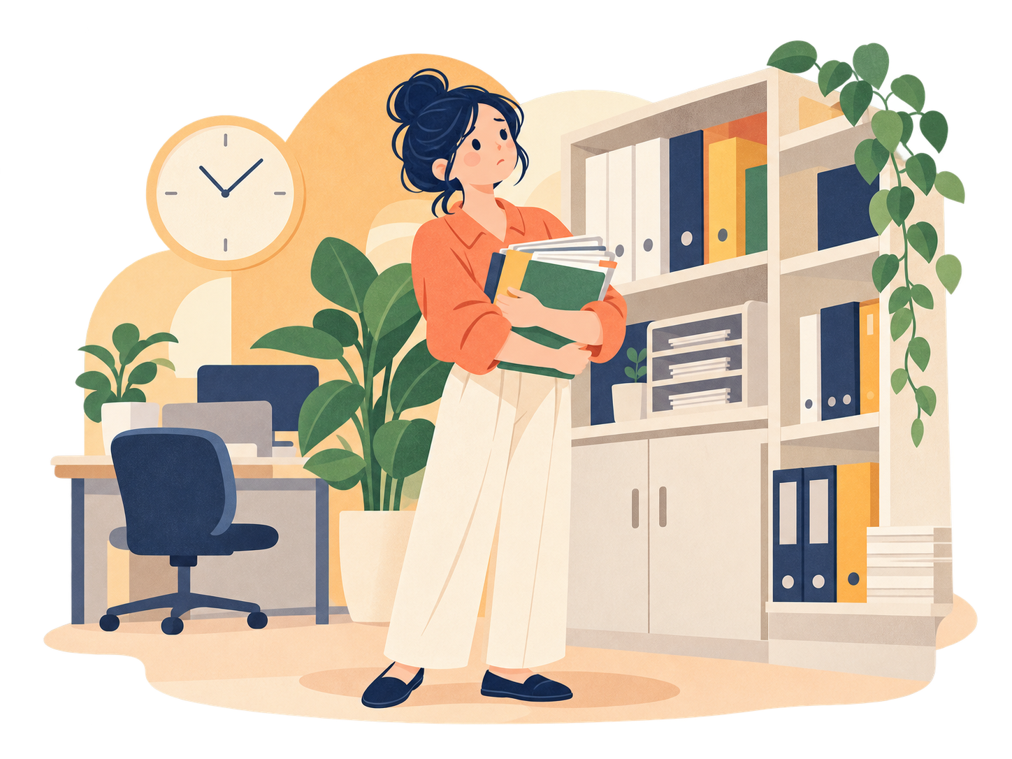 自分がいないと仕事が回らないと感じ、手放せない女性
