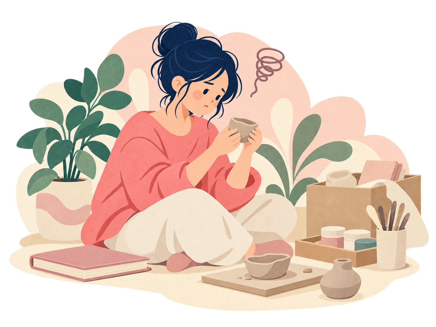 欠点の修正に気を取られ、好きなことが後回しになる女性
