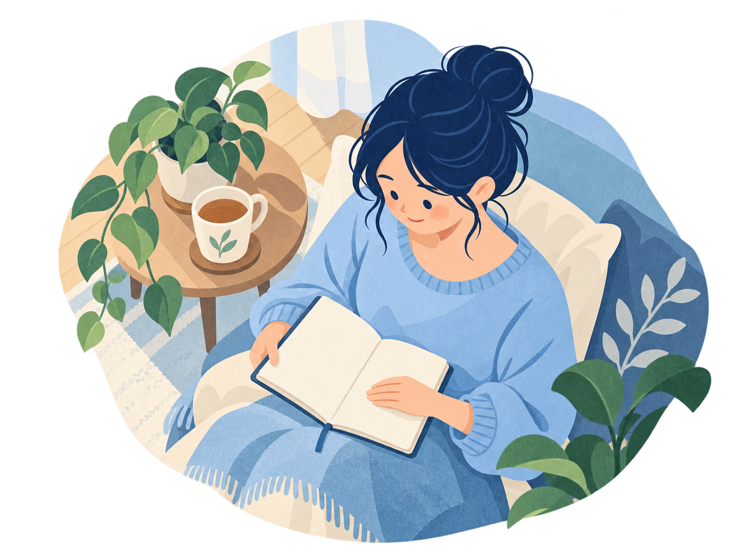 誰かに話せなくても、自分の気持ちを静かに認める女性