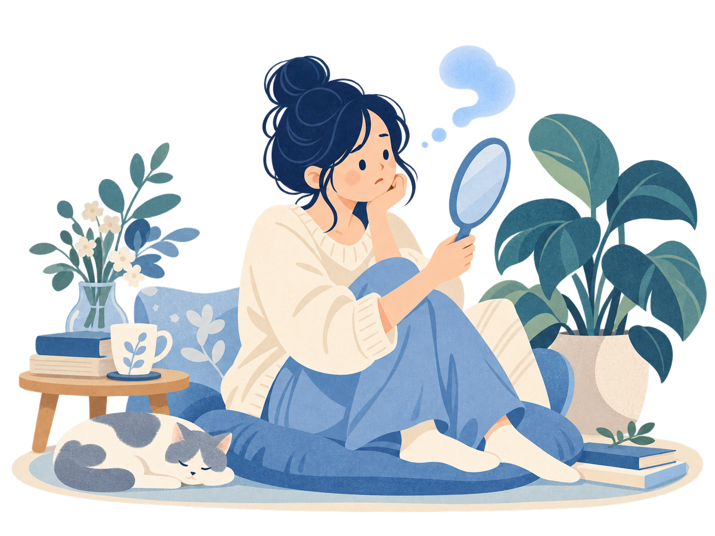 できない自分をなぜ認めにくいのか考える女性