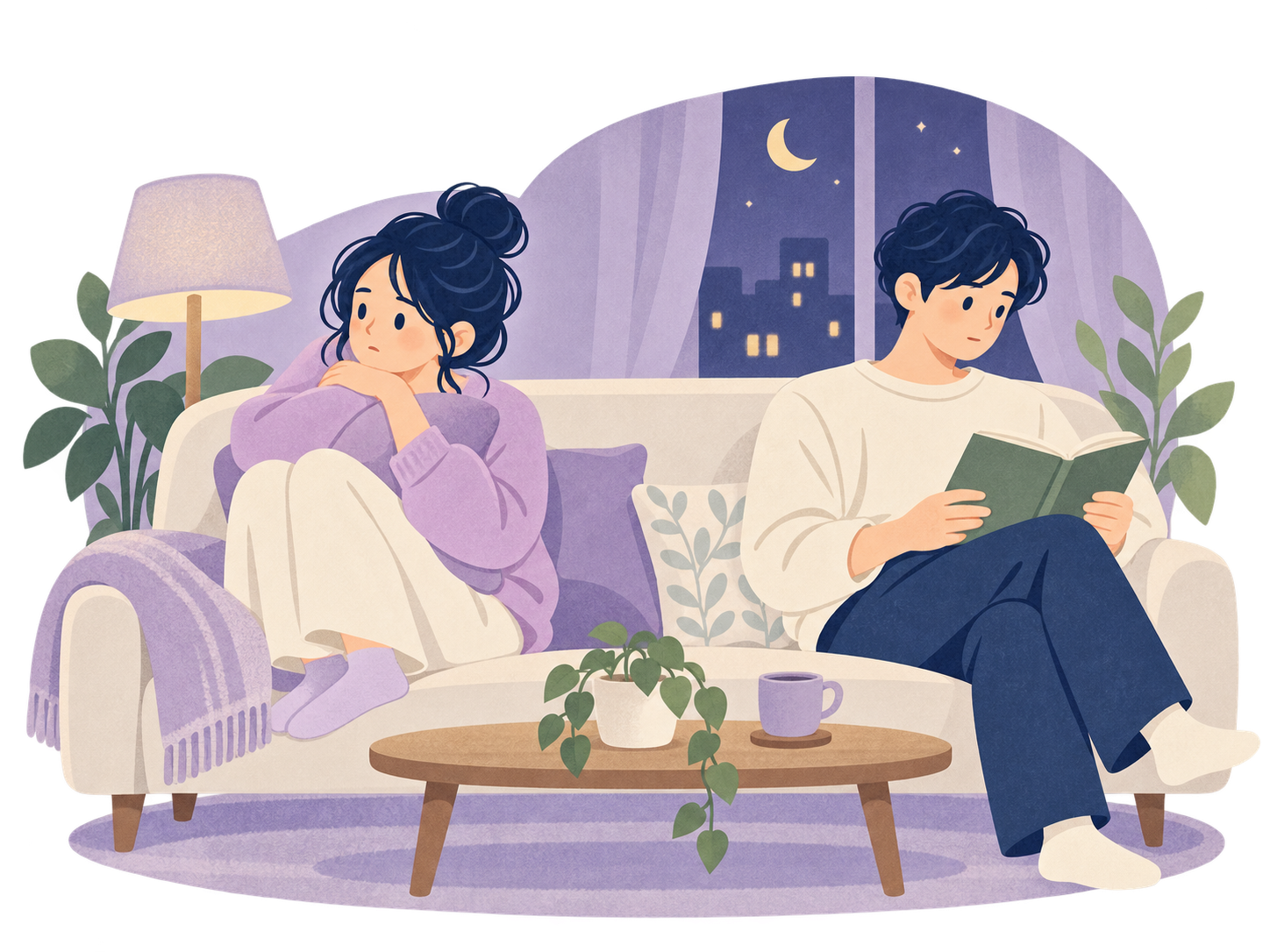 一緒にいても、自分の話を聞いてもらえず寂しさを感じる女性
