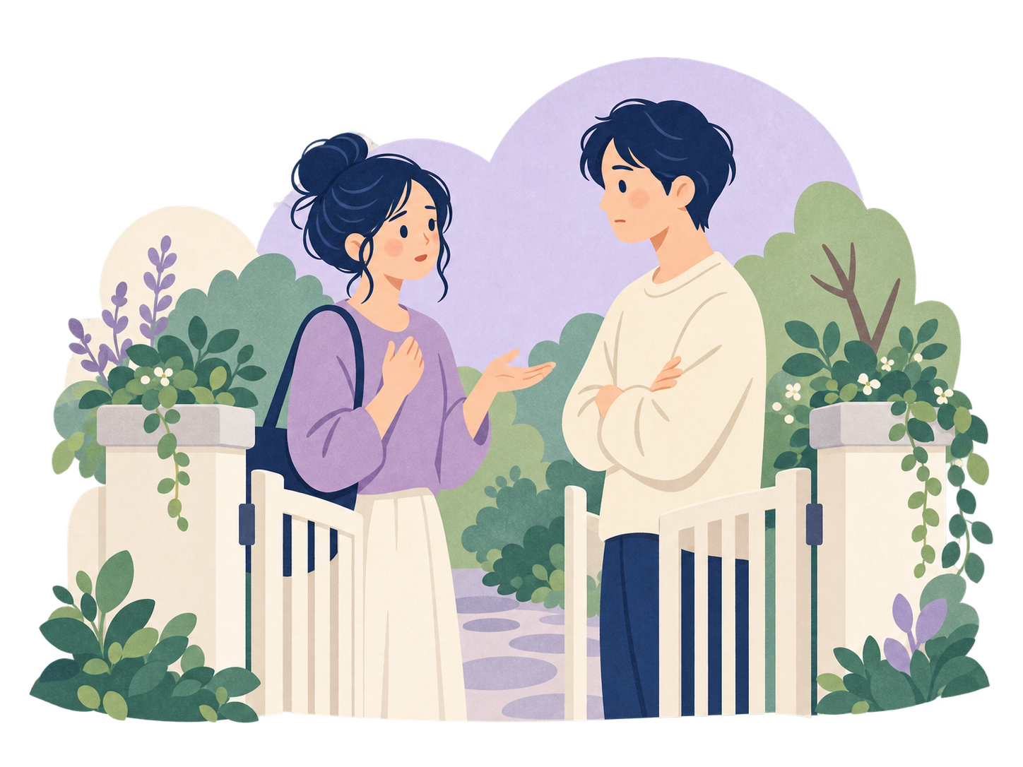 自分の希望を伝え、相手の向き合い方を確かめる二人